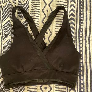Fabletics sports bra with padding, mesh detail